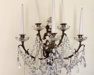 Vintage Wall Mount Candelabra (2 available)