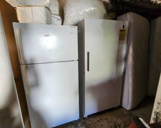 Refrigerator and Standing Freezer