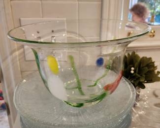 Hand Blown Glass Bowl