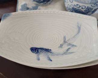 Vintage Gumps Sushi Plates "Koi"