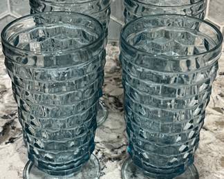 Vintage Indian Whitehall Colony Cubist Tumbler s/4