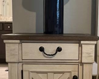 Ashley Bedroom Suite: Cal King Bed Frame, Dresser w Mirror, 2 Nightstands + an Additional Dresser, Highboy, Accent Lamps pr