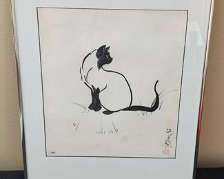 Siamese cat artwork