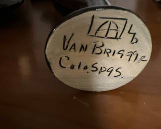 Signature on bottom of pottery