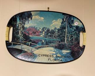 Vintage Cypress Gardens tray