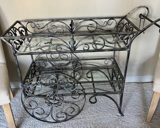 Vintage metal cart