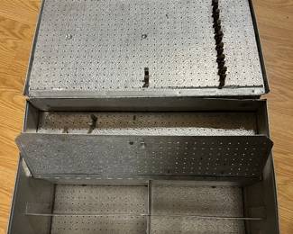 Vintage metal tool box