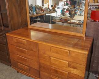Mid-century dresser and mirror