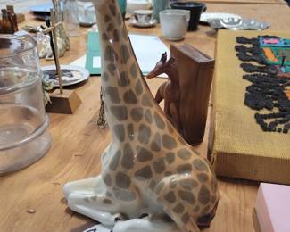 Russian Lomonosov porcelain giraffe