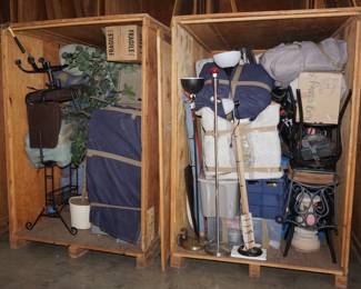 Inside the shipping containers