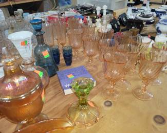 Assorted glassware