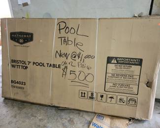 Brand new pool table