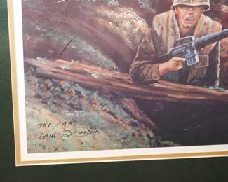 Tom Dooley signed and numbered print