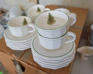 Pfaltzgraff Christmas cup and saucer set