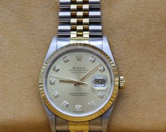 Authentic Oyster Perpetual ROLEX WITH DIAMOND FACE