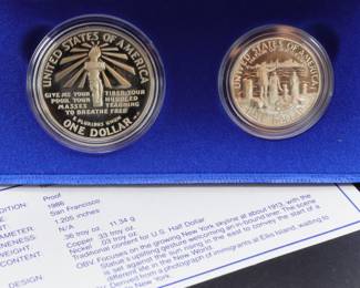 1886 - 1986 Liberty coin set