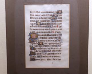 Illuminated Manuscript Circa 1473