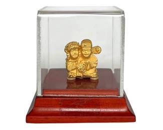 Limited Edition 24k GOLD Coated Wedding Couple Figurine