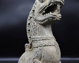 14-16th Century Sukhothai Ceramic Naga Roof Finial