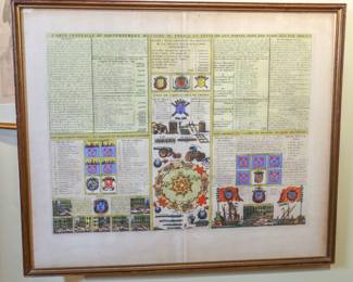 RARE EARLY MILITARY OF FRANCE MAP