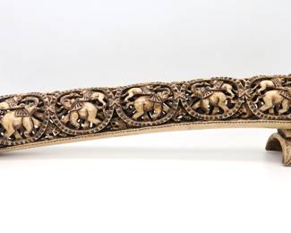 Detailed Piece With Elephants, Lions And Antelope