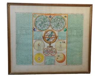 RARE EARLY 18THC Premiere Carte Pour L'Introduction A L'histoire Du Monde Map