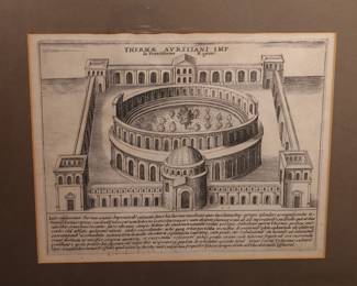 Rome, Italy, Classical Architecture Engravings From the 17th Century.