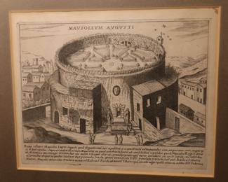 Rome, Italy, Classical Architecture Engravings From the 17th Century.