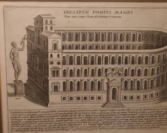 Rome, Italy, Classical Architecture Engravings From the 17th Century.