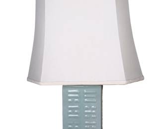 Antique Chinese Celadon Glazed Trigrams Vase/Lamp