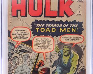 The incredible Hulk #2 CGC 3.5 Marvel comics group comic book