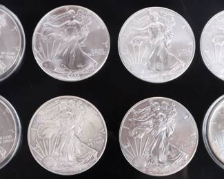 Fine silver American Eagles coins bullion