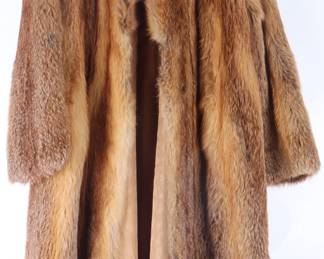 Fox fur coat