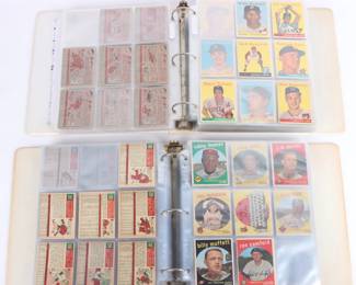 1950's Topps vintage baseball card collection - sports collectibles