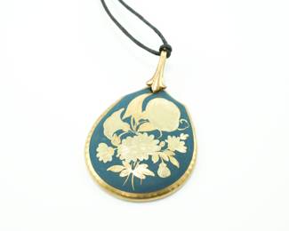 Hand Painted Rosenthal Porcelain Pendant