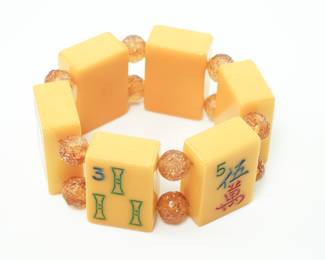 Mah Jong Bakelite Tile Bracelet