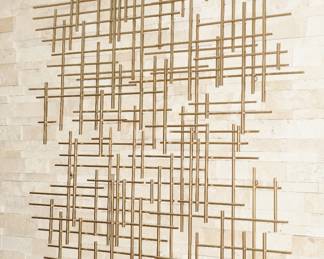 Mid-Century Modern Abstract Metal Wall Sculpture