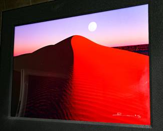 "Lunar Fringe" Photograph, Peter Lik Signed Limited Edition Artist Proof 24/45; Framed with Black Bevel Cut Liner