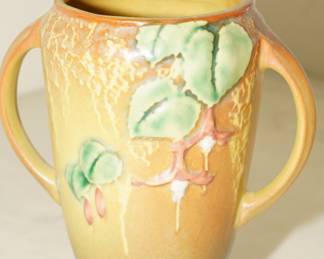 Roseville Foxglove Handled Vase
