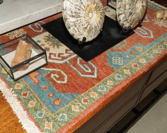 Small 3'x2' Hand Knotted Wool Rug