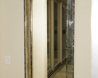 Large Mercury Glass Framed Wall Mirror
