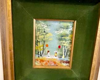 enamel over copper painting