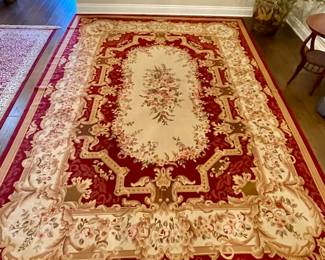 beautiful 8.5 x 11.5 needlepoint rug