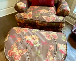 Craftmaster chair and ottoman