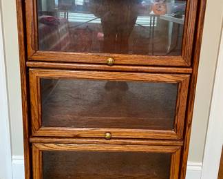 small oak newer lawyer's bookcase
