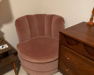 Pair of Vintage Mauve Club Chairs