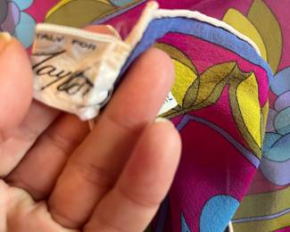 #34 - $150 Pucci silk scarf (need to add size) Vintage for Lord & Taylor's in 60's. Very good condition