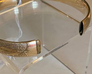 3. $75 - Victorian gold filled bangle