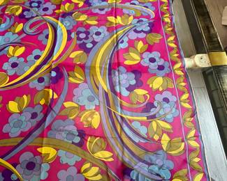 #34 - $150 Emilio Pucci silk scarf (need to add size) Vintage for Lord & Taylor's in 60's. Very good condition
