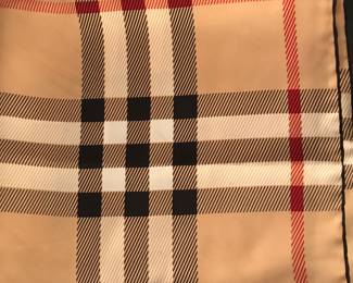 #32 - Burberry silk scarf small square $80